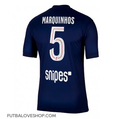 Dres Paris Saint-Germain Marquinhos #5 Domáci 2025-26 Krátky Rukáv Dres Paris Saint-Germain Marquinhos #5 Domáci 2025-26 Krátky Rukáv